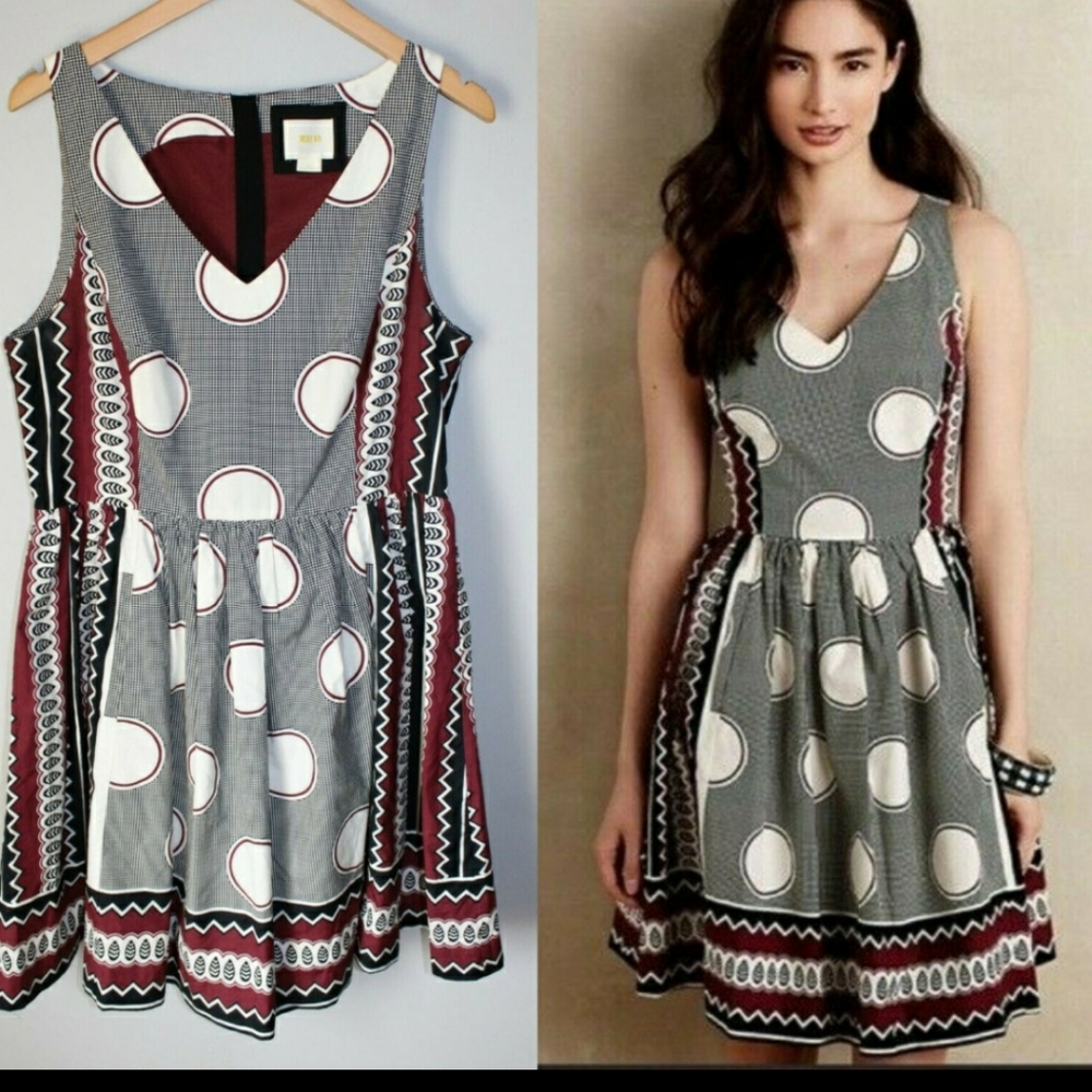 Anthropologie Monsoon fit and flare dress